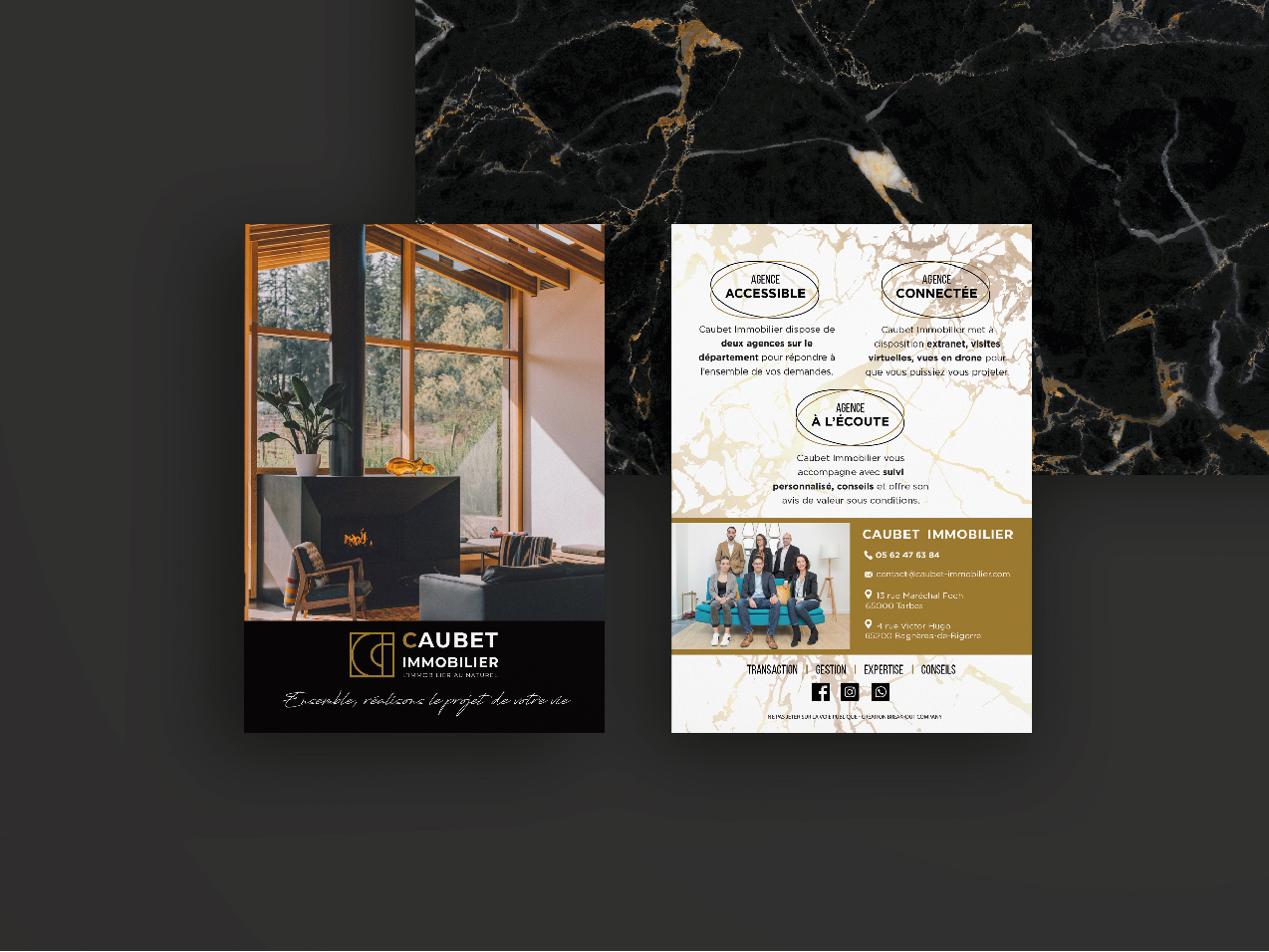 Création flyer - agent immobilier